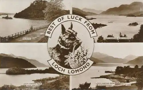 PC77184 Viel Glück von Loch Lomond. Mehrfachansicht. Valentinstag. RP