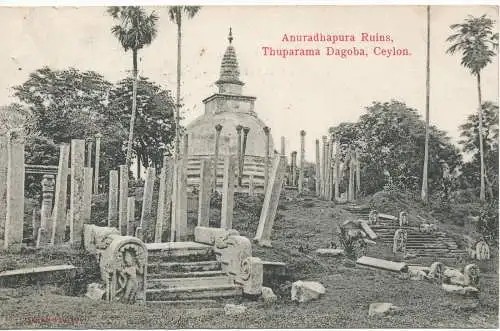 PC09423 Anuradhapura Ruinen. Thuparama Dagoba. Ceylon. 1913