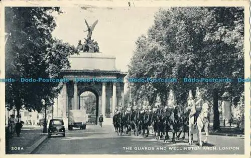 R003297 The Guards and Wellington Arch. London. Nr 206A. 1958