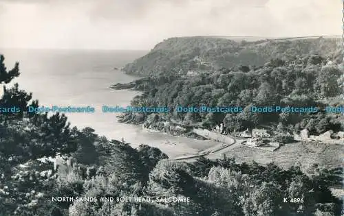 R004332 North Sands und Schraubenkopf. Salcombe. Valentinstag. Nr K 4896. RP