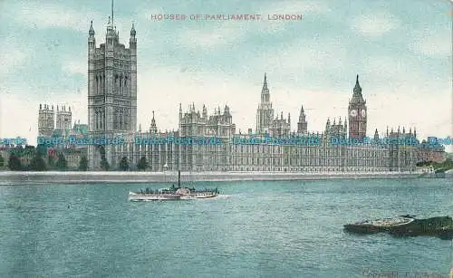 R004393 Houses of Parliament. London. G.D. und D.L. 1907