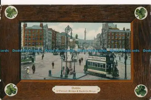 R003956 Dublin. O Connell Bridge und Sackville Street. Milton. Artlette Glasur