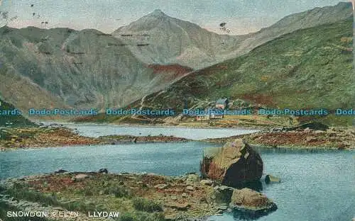 R004438 Snowdon und Llyn Llydaw. B. B. London. 1906