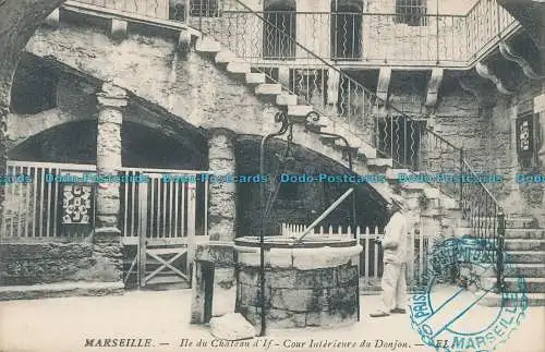 R004514 Marseille. Ile du Chateau d If. Cour Interieure du Donjon. E.L