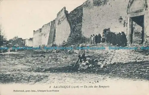 R005046 Salonique. Un Coin des Remparts. Malinvaud. Nr 8