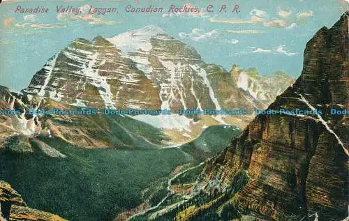 R004586 Paradise Valley. Laggan. Kanadische Rocky Mountains. C.P.R. 1922