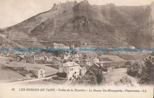 R004653 Les Gorges du Tarn. Vallee de la Dourbie. La Rogue Ste. Margerite. Pano