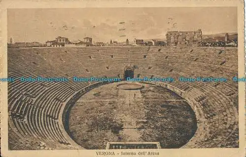 R004832 Verona. Interno dell Arena. 1927