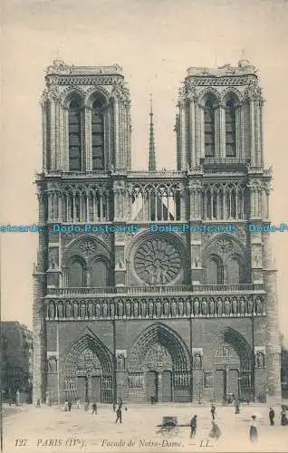 R005643 Paris. Fassade de Notre Dame. LL. Nr 127