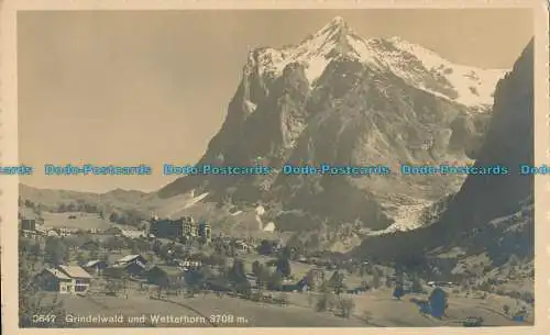 R005744 Grindelwald und Wetterhorn 3708 m.Nr 3647