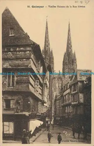 R005935 Quimper. Vieilles Maisons de la Rue Kereon