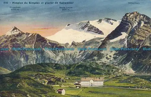 R005946 Hospice du Simplon et Glacier de Kaltwasser