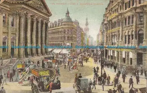 R006019 The Mansion House und Cheapside. London. 1906