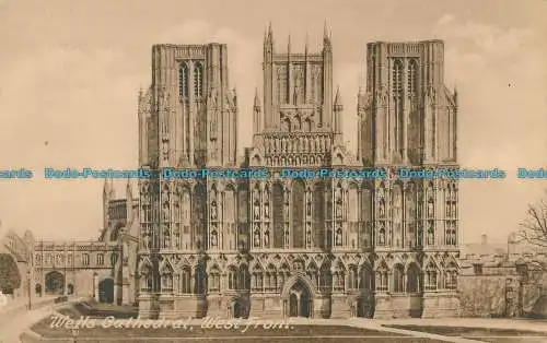 R006920 Wells Cathedral. Westfront. T. w. Phillips