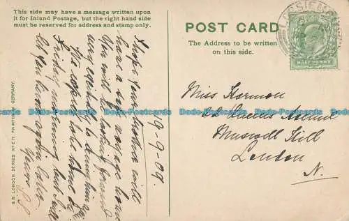 R006198 für Auld Lang Syne. Berge und See. B. B. London. 1909