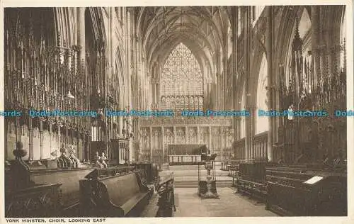 R006386 York Minster. Chor mit Blick nach Osten. Photochrom