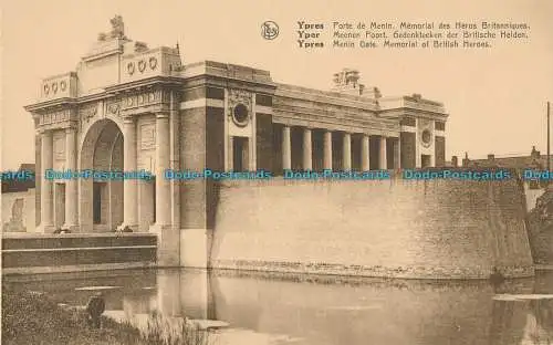 R007836 Ypern Menin Gate Memorial of British Heroes. Ern. Thill. Nels