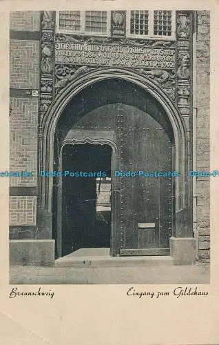 R007859 Braunschweig. Eingang zum Gildehaus. Hilmar Landwehr
