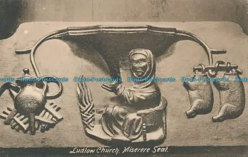 R006550 Ludlow Kirche. Miserere Sitz. Frith. Nr 50737
