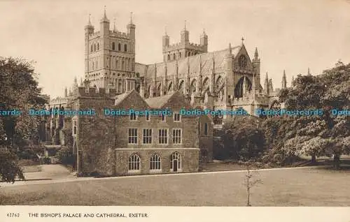 R006564 Der Bischofspalast und die Kathedrale. Exeter. Harvey Barton. Nr 42762
