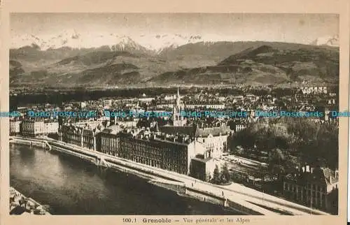 R008118 Grenoble. Vue Generale et les Alpes. A. Stundenlang