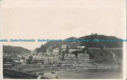 R008163 Alte Postkarte. Dorf und Berg