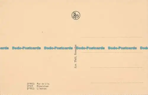 R008269 Ypern. Lillestraße. Ern. Thill. Nels