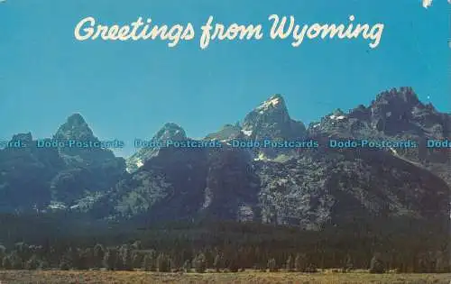 R007772 Grüße aus Wyoming. Grand Teton Range. George McLean