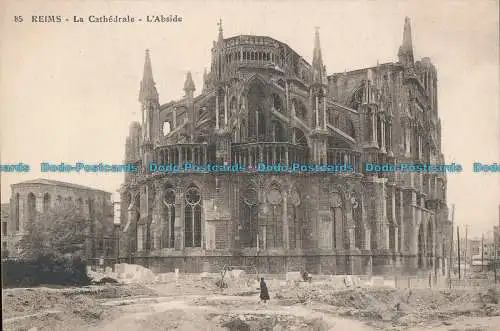 R009428 Reims. La Cathedrale. L Abside. Nr 85