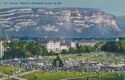 R010764 Geneve. Plaine de Plainpalais un Jour de Fete. B. Hopkins