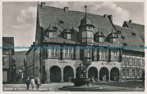 R009754 Goslar a.Harz. Hotel Kaiser Worth. Stengel. RP