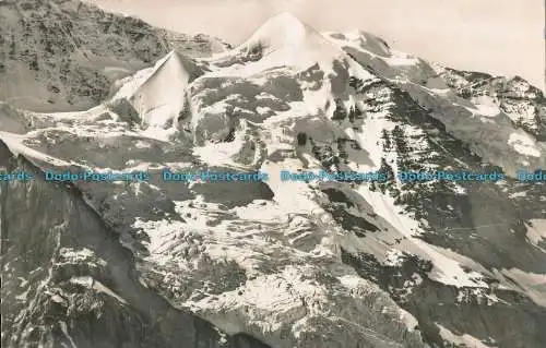 R009865 Fliegeraufnahme Silberhornli Jungfrau Gebiet. O. Wyrsch. Nr 4778. 1954