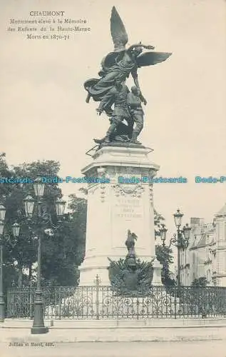 R008830 Chaumont. Monument Eleve a la Memoire des Enfants de la Haute Marne. Jul