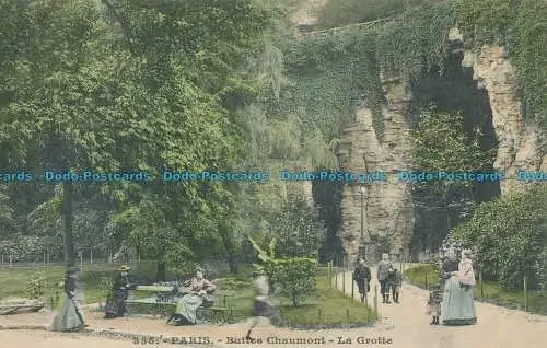 R009877 Paris. Buttes Chaumont. La Grotte. Nr 335
