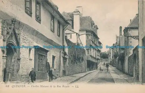 R009889 Quimper. Vieilles Maisons de la Rue Royale. Levy Fils. Nr 63