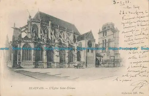 R008867 Beauvais. L Eglise Sainte Etienne. ND. 1903