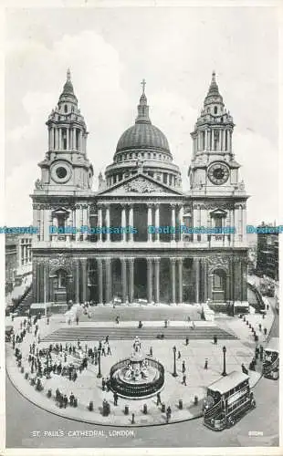 R009941 St. Pauls Cathedral. London. Valentinstag. Silber. 1948