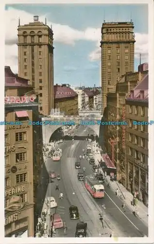 R009977 Stockholm. Kungsgatan och Kungstornen