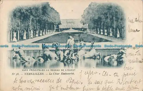 R008989 Versailles. Le Char Embourbe. 1902