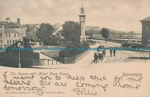 R010305 Der Platz mit Albert-Uhrturm. Schraubenschlüssel. Nr 727. 1902