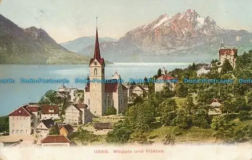 R010324 Weggis und Pilatus. Nr 11688. 1909