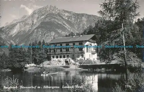R010375 Berghotel Tramserhof m. Silberspitze Landeck Tirol. R. Mathis. RP. 1956