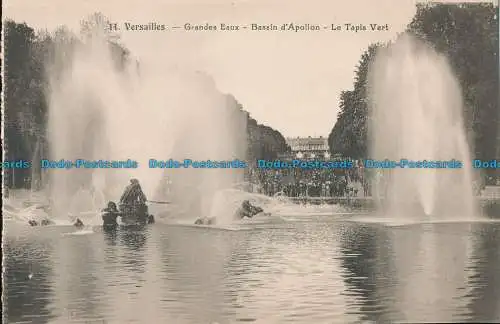 R014089 Versailles. Grandes Eaux. Bassin d Apollon. Le Tapis Vert. B. Hopkins