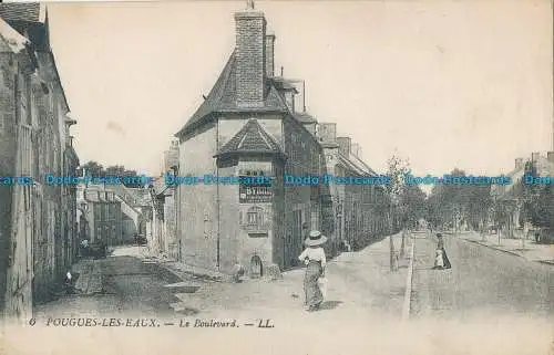 R014316 Pougues les Eaux. Le Boulevard. Levy Fils. Nr 6. B. Hopkins