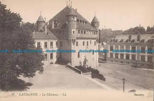 R014336 Lausanne. Le Chateau. Levy et Neurdein Reunis. B. Hopkins