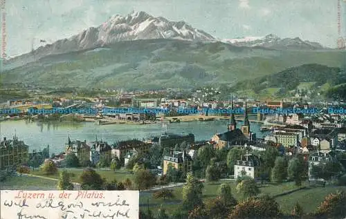 R014489 Luzern u. der Pilatus. 1905