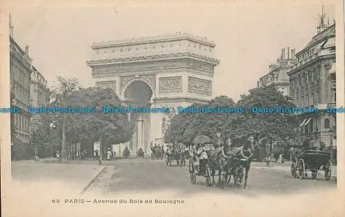 R014751 Paris. Avenue du Bois de Boulogne. B. Hopkins