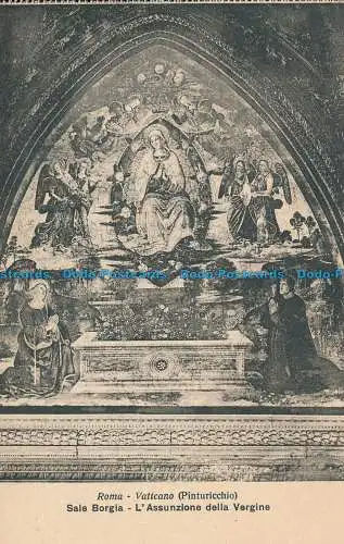 R015764 Roma. Vaticano. Verkauf Borgia. L Assunzione della Vergine. Alinari