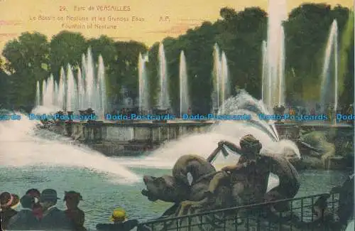 R014855 Parc de Versailles. Neptunbrunnen. A. Papeghin. Nr 29. B. Hopkins