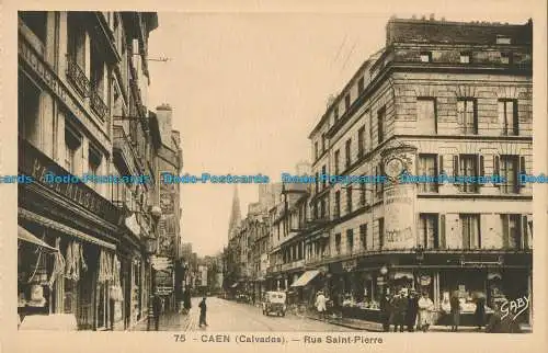 R014898 Caen. Rue Saint Pierre. G. Artaud. Nr 75. B. Hopkins